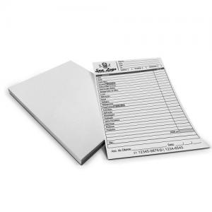 Comanda 15x21cm Off Set 75g 15x21cm Impressão Preto e Branco  Refile 